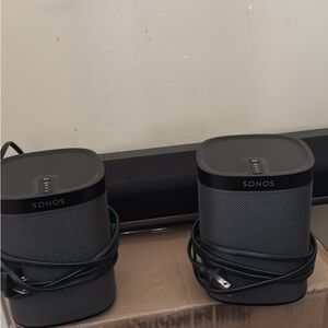 Sonos Black Wireless Speakers Set